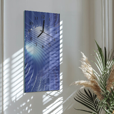 Horloge verticale en verre Vortex