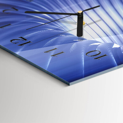 Horloge verticale en verre Vortex