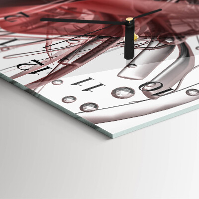 Horloge verticale en verre Chaos
