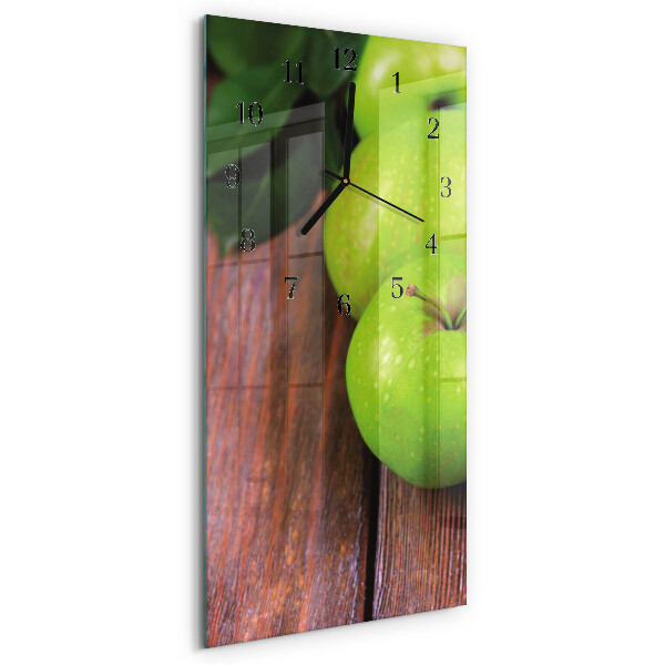 Horloge verticale en verre Table apple
