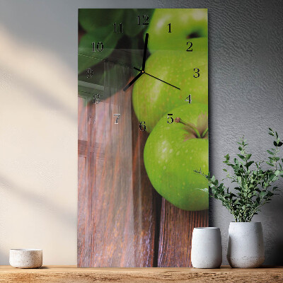 Horloge verticale en verre Table apple