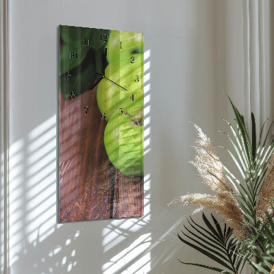 Horloge verticale en verre Table apple