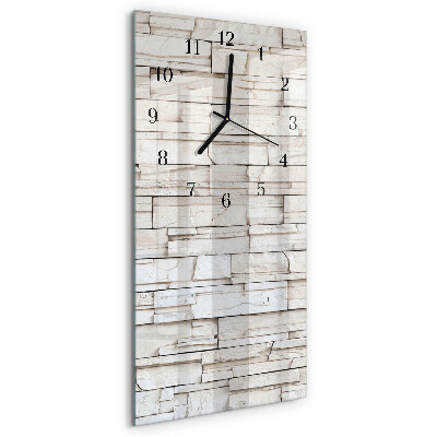 Horloge verticale en verre Mâchefer