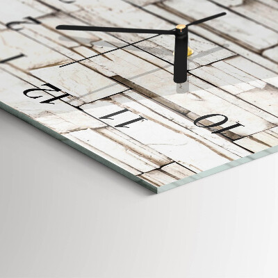 Horloge verticale en verre Mâchefer