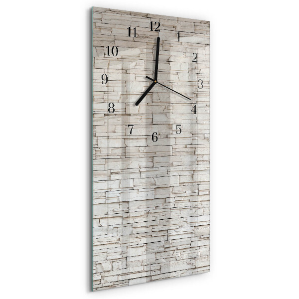 Horloge verticale en verre Mâchefer