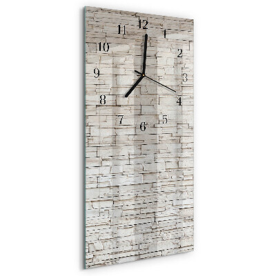 Horloge verticale en verre Mâchefer
