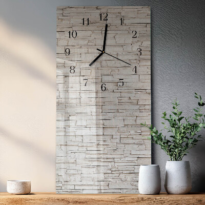 Horloge verticale en verre Mâchefer