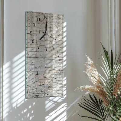 Horloge verticale en verre Mâchefer