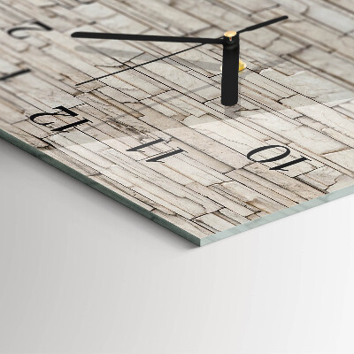 Horloge verticale en verre Mâchefer