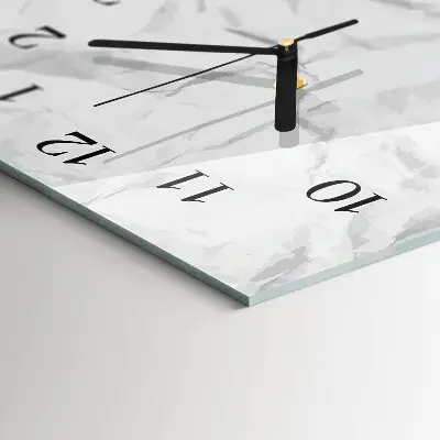 Horloge verticale en verre Une feuille de papier