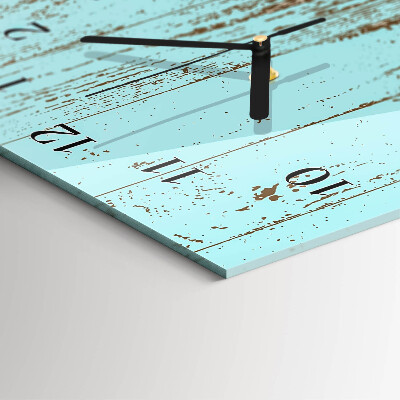 Horloge verticale en verre Bois