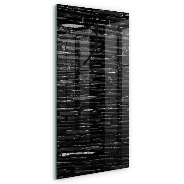 Horloge verticale en verre Pierres