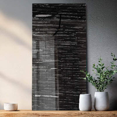 Horloge verticale en verre Pierres