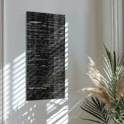 Horloge verticale en verre Pierres