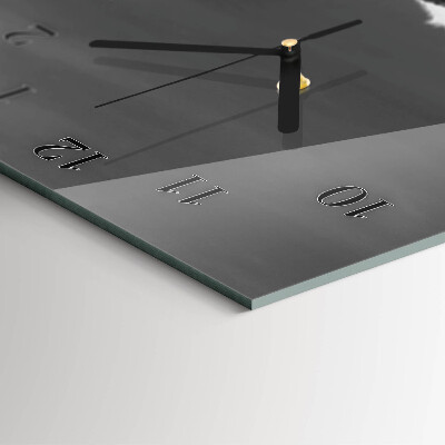 Horloge verticale en verre Montagne