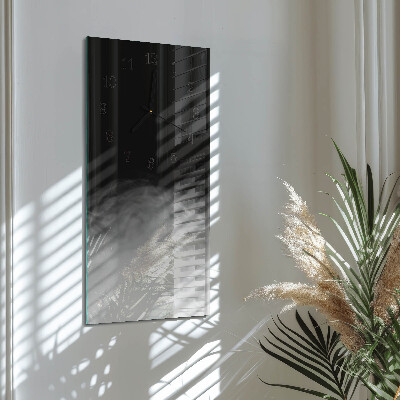 Horloge verticale en verre Fumée