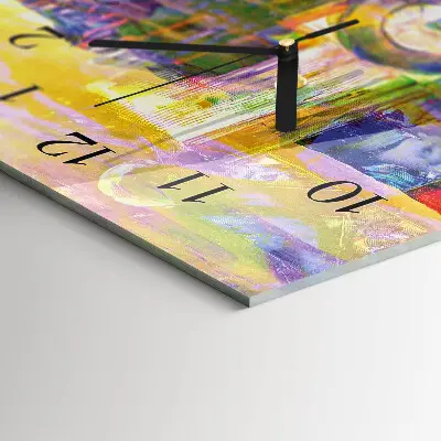 Horloge verticale en verre Chaos