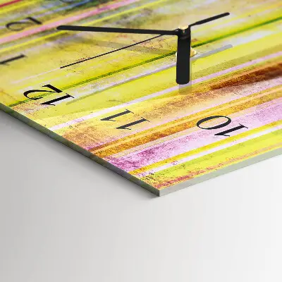 Horloge verticale en verre Bois