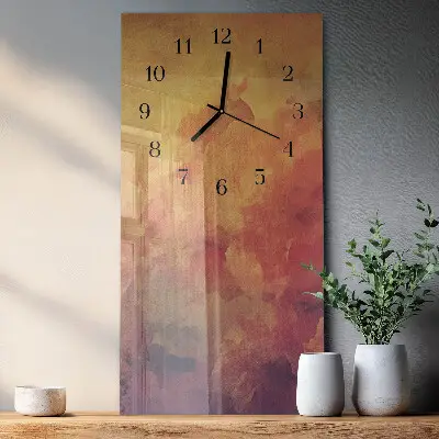 Horloge verticale en verre Modèle