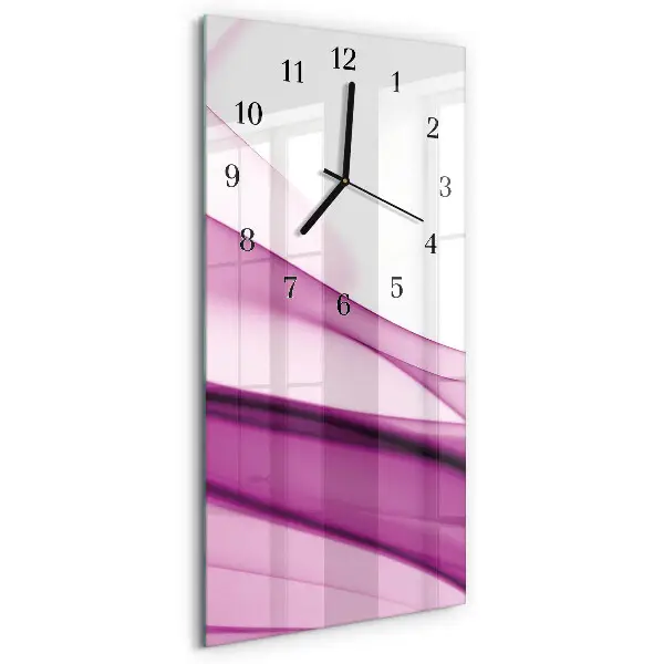 Horloge verticale en verre Abstraction