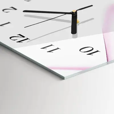 Horloge verticale en verre Abstraction
