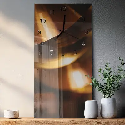 Horloge verticale en verre Modèle