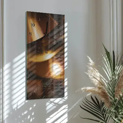 Horloge verticale en verre Modèle