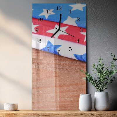 Horloge verticale en verre Nappes