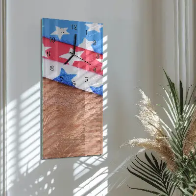 Horloge verticale en verre Nappes