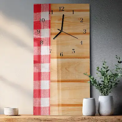 Horloge verticale en verre Tableau