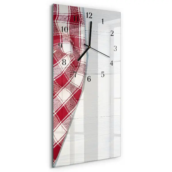 Horloge verticale en verre Nappe