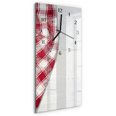 Horloge verticale en verre Nappe