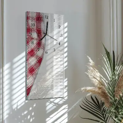 Horloge verticale en verre Nappe