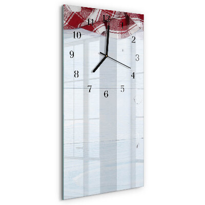 Horloge verticale en verre Tableau