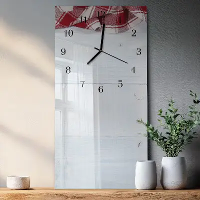 Horloge verticale en verre Tableau