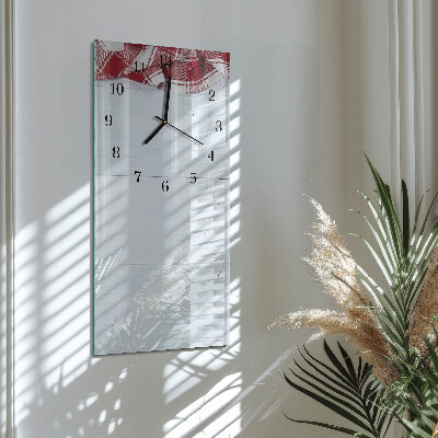 Horloge verticale en verre Tableau