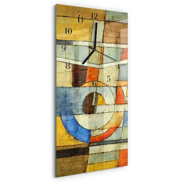 Horloge verticale en verre Modèle