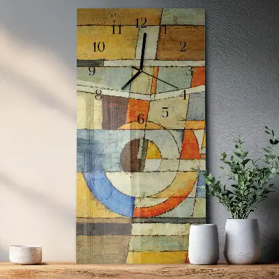 Horloge verticale en verre Modèle