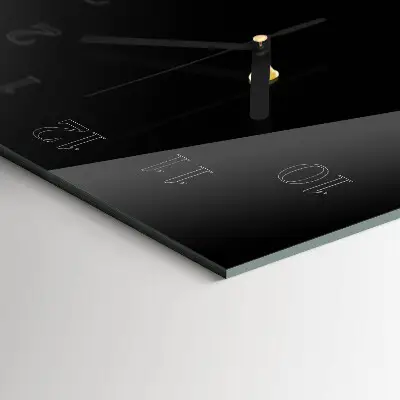 Horloge verticale en verre Abstraction