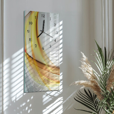 Horloge verticale en verre Abstraction