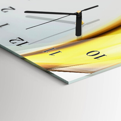 Horloge verticale en verre Abstraction