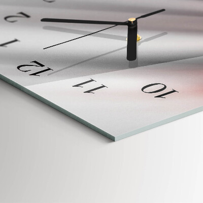Horloge verticale en verre Abstraction