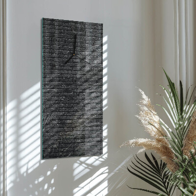 Horloge verticale en verre Mâchefer