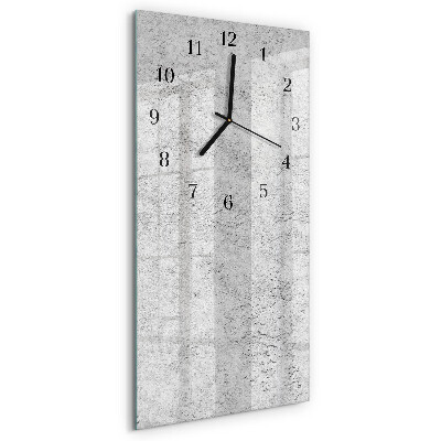 Horloge verticale en verre Mur