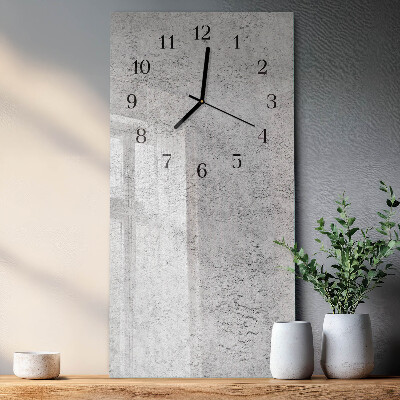 Horloge verticale en verre Mur