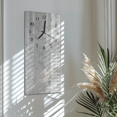 Horloge verticale en verre Mur
