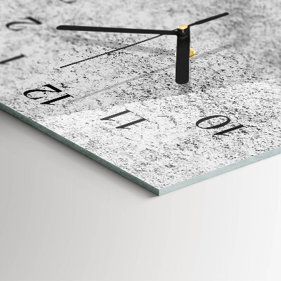 Horloge verticale en verre Mur