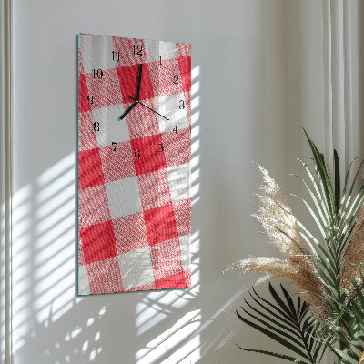 Horloge verticale en verre Nappe