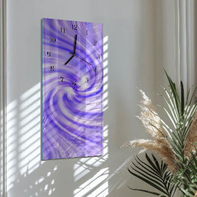 Horloge verticale en verre Vortex