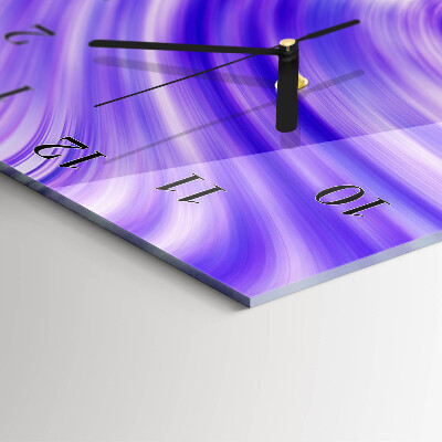 Horloge verticale en verre Vortex